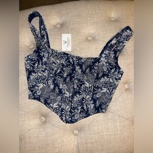 NEW CORSET TOP WITH TAG
